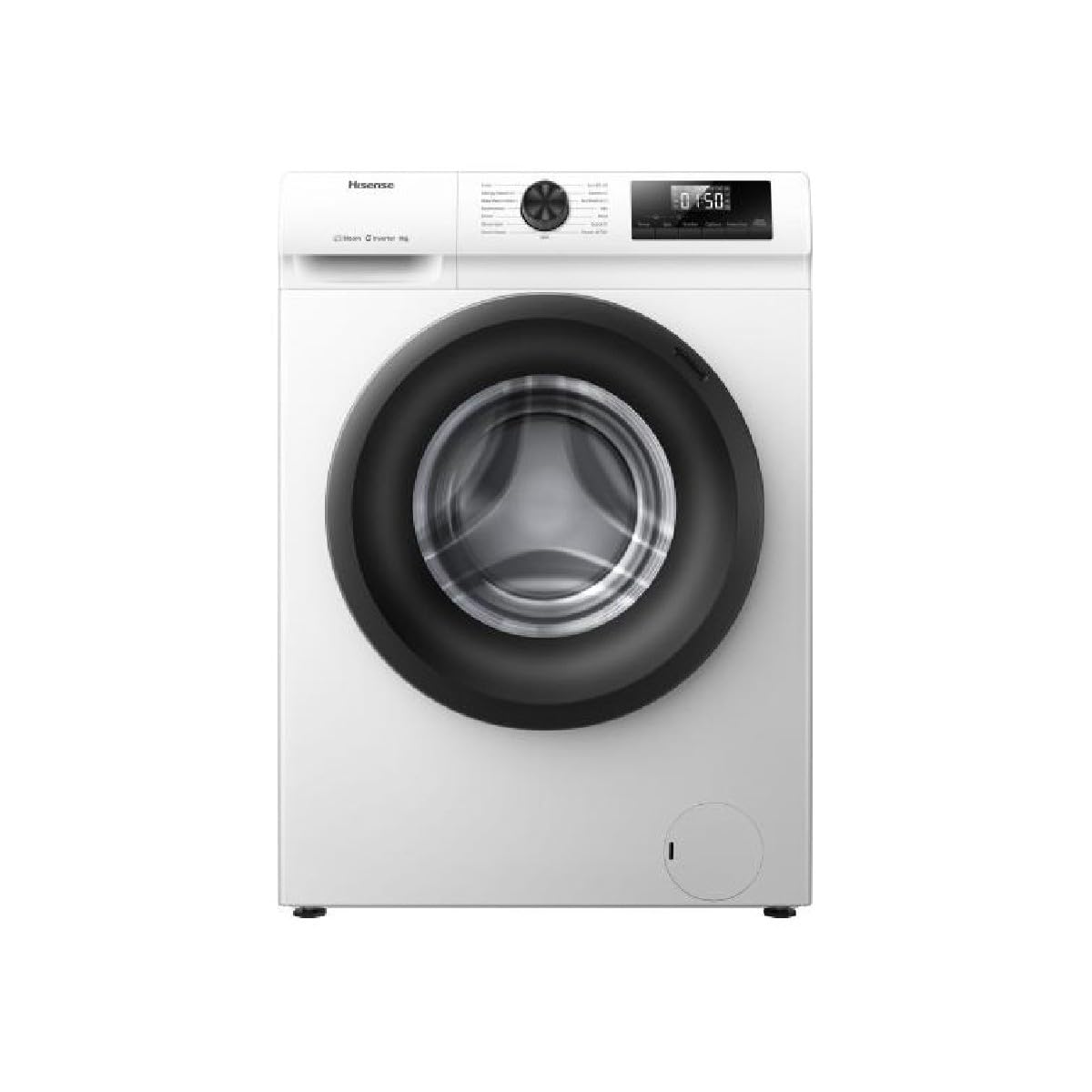 Hisense WF1Q8041BW Washing Machine, front view with door closed