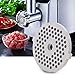 Yivibe Fleischwolfplatte, Fleischhackscheibe aus rostfreiem Stahl, 2 Stück/Fleischwolf für 5# Fleischwolf mit rundem Loch Fleischwölfe B Typ Fleischwolf(3mm Aperture mesh Knife)