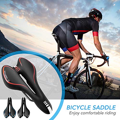 Andoer Selim de bicicleta almofada de assento de bicicleta confortável gel selim de bicicleta