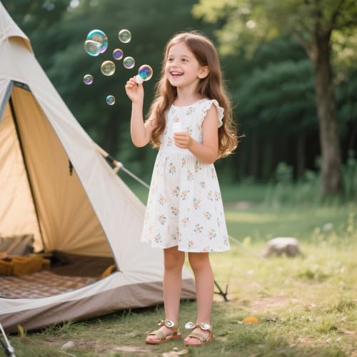Image of Kiderence Toddler Flower Girl Sandals Open Toe Dress Shoes Wedding Party