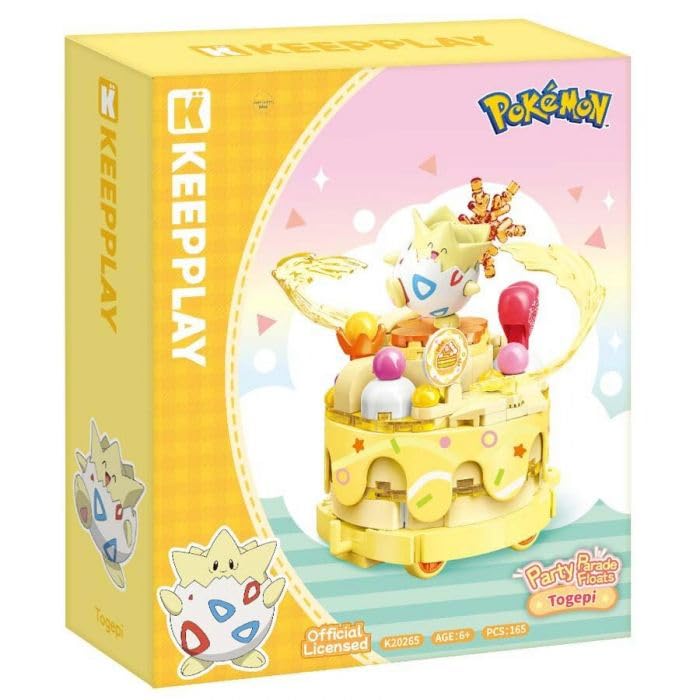 Pokémon Party Parade Building Blocks Toy Set | Keeppley | Lego Compatible | Simplified Chinese | 15+ Years | Togepi Parade Float
