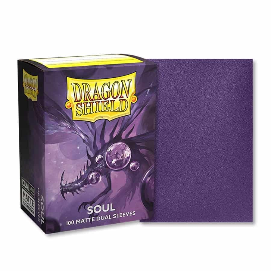 Dragon Shield Dual Matte Soul Metallic Purple Standard Size 100 ct