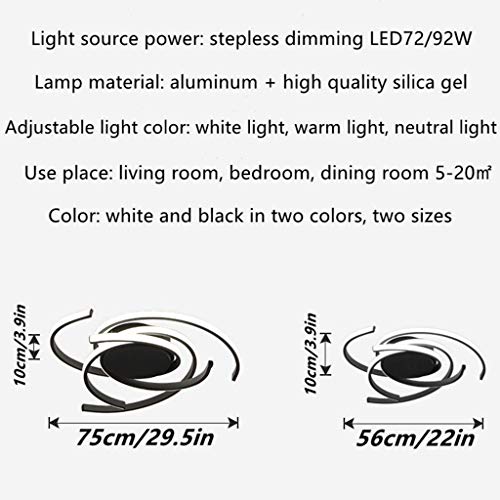 Plafonnier LED moderne à intensité variable forme fleur - 7