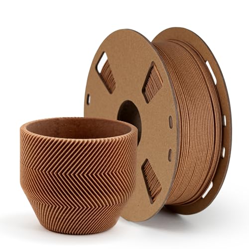 Image of Regen PHA 3D Printer Filament - Wood Filled, 2X Stronger Than PLA, Biodegradable Biobased Plastic, for Technical Parts, Home Accessories & Decor - Wood, Made in Canada