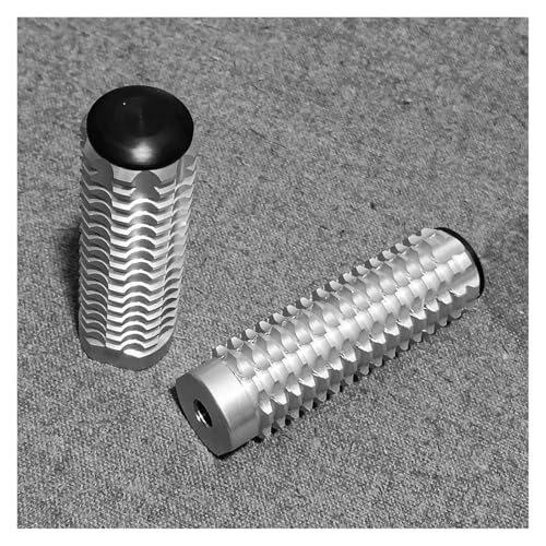 Pédales de cheville M8 universelles en argent pour fixation de moto