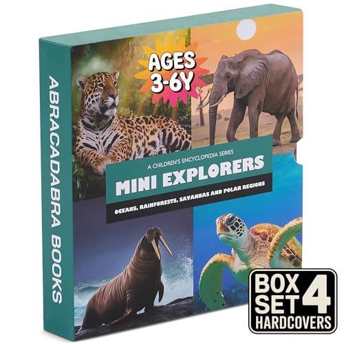Mini Explorers - Explore Habitat Book Set: Animal Encyclopedia for Kids Ages 3-6: Science Book Box Set of 4 Covering Animal Facts, Plants, and Biomes ... Kindergarteners and Preschoolers (Hardcover)