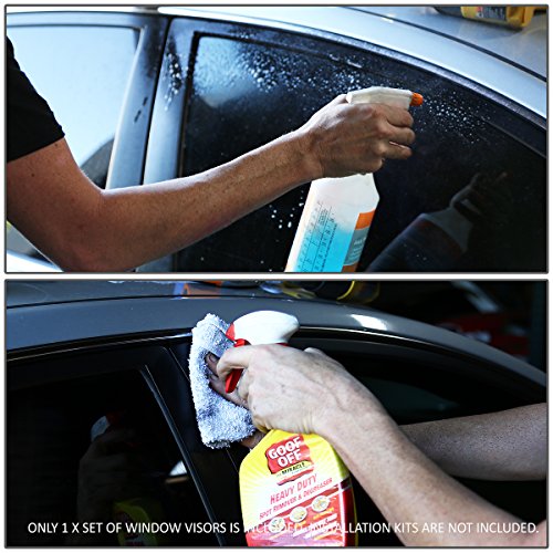 4Pcs Tape-On Window Visor Deflector Rain Guard Replacement For Chevy Silverado Gmc Sierra Extended Cab 99-06 07 Classic #TOP7