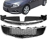 Front Grille Grill Pair Grill Front Upper Central Bumper Grille Fit For 2011 2012 2013 2014 Chevy Cruze
