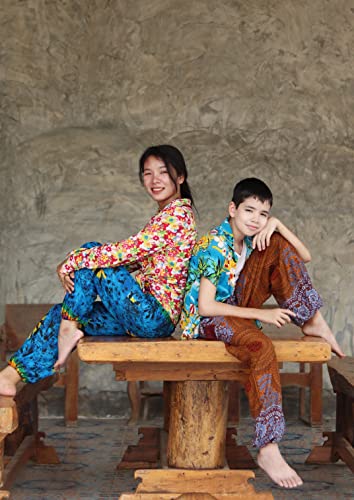 Image of Full Funk Rayon Smock Waist Child Lounging Comfortable Elephant Aladdin Pants