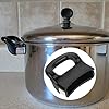 Pot Short Side Handle Pots Handle Replacement Sauce Pot Handles Side Universal for Most Pots and Pans with Screw for Pressure Pan Pot Ear Black Type Cooker Steamer for Single Hole Cookware 2 PCS #2