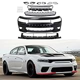 Front Bumper Cover Set Compatible with 2015-2021 DODGE CHARGER New Bumper Cover Set of Replacement