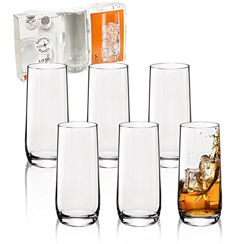 URBNLIVING Lot de 3 Verres Hauts 320 ML Bormioli Rocco Loto Cover