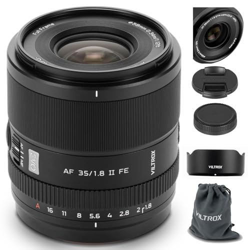Image of VILTROX 35mm F1.8 II EVO FE APO Lens for Sony E, Full Frame Large Aperture Prime Autofocus Lens for Sony E-Mount Cameras A7IV ZV-E1 A7CII A7RV FX3 A7SIII A7CR A7III A7C A1 A7RIV A9 A9II A7RIII ZV-E10