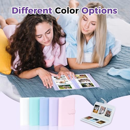 Álbum de Fotos para Fujifilm Instax Mini, 108 Bolsillos, Compatible con Instax Mini 13/12/11/40/Evo/Link 3, Álbum para Fotos 2x3 para Polaroid Snap, Canon Ivy 2, HP Sprocket y Photocards (Morado Soñador) miniatura 6