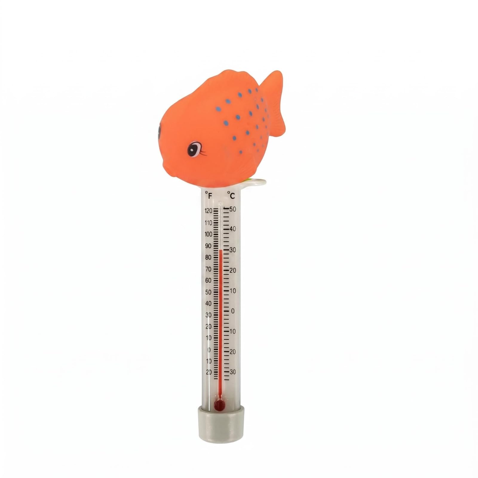 Clear Body Floating Pool Thermometer Tether Included Cartoon Pool Thermometer Corded Temperature PVC, Spotted Fish Orange|Home & Garden|Yard Garden & Outdoor Living-image-31