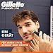 Gillette Fusion One Hybrid Rasierer Herren Elektrisch für Gesicht und Körper, Barttrimmer — Inkl. 3 Kammaufsätze und 1 Körperkamm — Wasserdichter Trimmer, 45-Min Akku, Powered von Braun — Schwarz