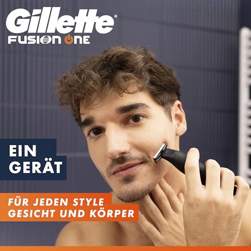 Gillette Fusion One Hybrid Rasierer Herren Elektrisch, Schwarz – Ansicht 2