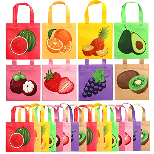 Sacs cadeaux imperméables non tissés Tutti Frutti réutilisables pour bonbons anniversaire