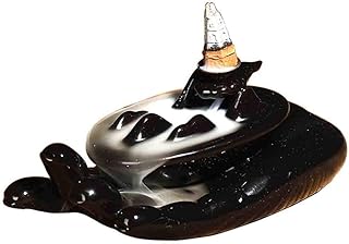 FCZH インセンスバーナー セラミック香炉 逆流お香コーンスティック お香ホルダー ホームデコレーション 10個のお香付き 7179.5cm