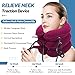 Jaximy Neck Stretcher, Cervical Traction Device, Neck Traction Device,Neck Pain Relief, Adjustable Inflatable Neck Brace & Neck Stretcher Cervical Traction, Neck Decompression Home Use (Red)