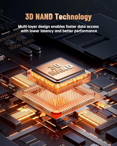 OSCOO 512Go M.2 2230 NVMe SSD,PCIe Gen4x4, Jusqu'à 5200 Mo/s,3D NAND – vue 4