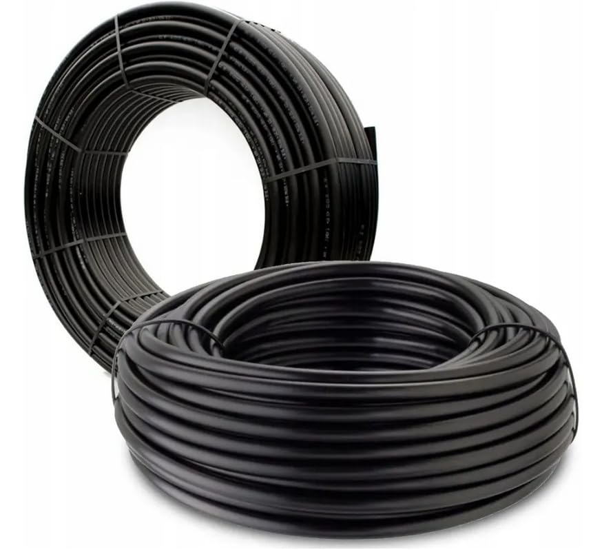 Verlegerohr Versorgungsleitung Wasserleitung Druckrohr für Bewässerung Sprinklersystem PE-Rohr 16mm 20mm 25mm 32mm wählbar (16 mm x 100m)