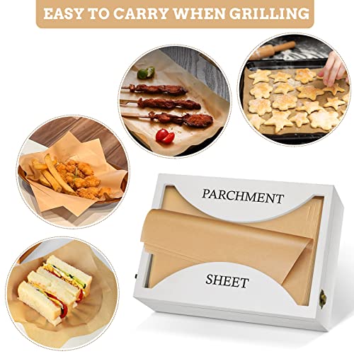 Parchment Paper Sheets Holder Storage, Parchment Paper Dispenser For Kitchen And Drawer Organizer,Parchment Paper Baking Sheets Organizer Countertop,Baking Paper Dispenser, Parchment Paper Storage Box #TOP5