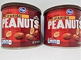 Kroger Salted Spanish Peanuts With Sea Salt (2 Cans)