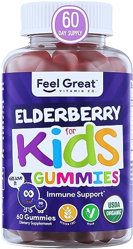 USDA Organic Elderberry Gummies for Kids | Kids Immune Support ...