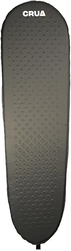 Crua - Colchón de camping autoinflable para dormir, colchón de aire de campamento con válvula autoinflable, instalación rápida y fácil, ideal para