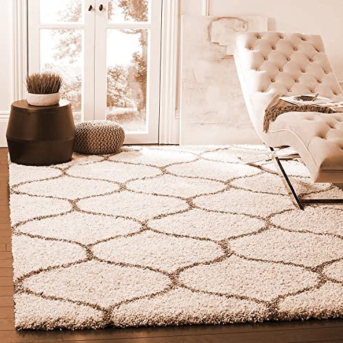 Image of 6x9 feet Soft Area Rug for Living Room and Bedroom, Modern Indoor Floor Carpet with Non-Slip Backing, Comfortable Decorative Home Decor Rug, Easy Clean & Durable- (Ivory M, Rectangular)