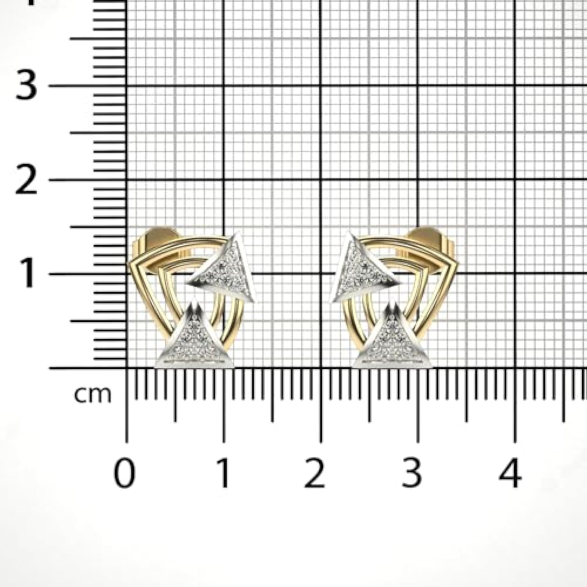 Women's Stylish Yellow Lab Grown Diamond 0.25cts Sterling Silver Earrings