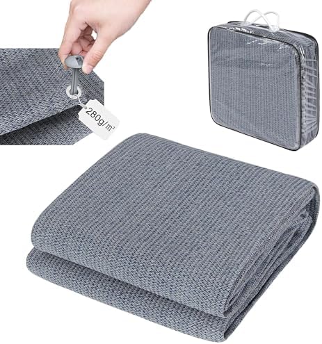 Laneetal Vorzeltteppich 250x300cm, Campingteppich Outdoor mit Her...