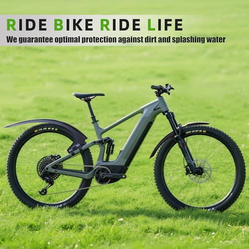 Set de Guardabarros RBRL para MTB y E-Bike Compatible con Ruedas 27.5"/29" Hasta Neumáticos 3.0" – Protección Completa contra Barro y Agua – Instalación Estable sin Herramientas miniatura 6