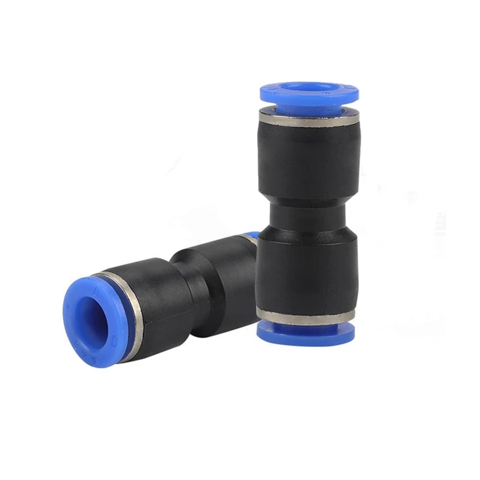Raccordi pneumatici in poliuretano da 4 mm, 6 mm, 8 mm, 10 mm, 12 mm, 16 mm, connettori dritti in plastica, 10 pezzi (PU12 (10 pezzi)