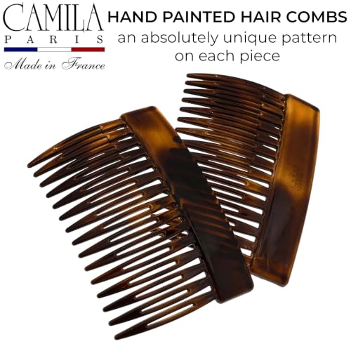 Image of Camila Paris CP2942 Hair Side Comb, 3 inch Small French Twist Hair Combs Clips