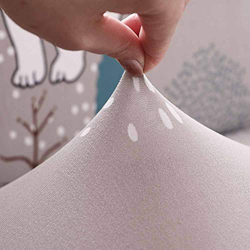 Housse de canapé élastique motif Y imprimé protection extensible