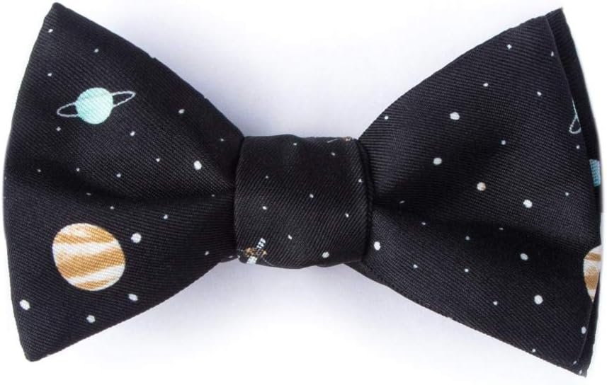 Men's Solar System Astronomy Solar Outer Space Novelty Self Tie Bow Tie