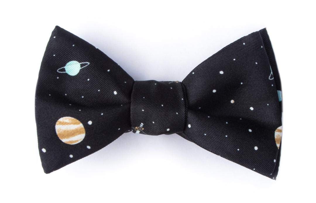 Men's Solar System Astronomy Solar Outer Space Novelty Self Tie Bow Tie