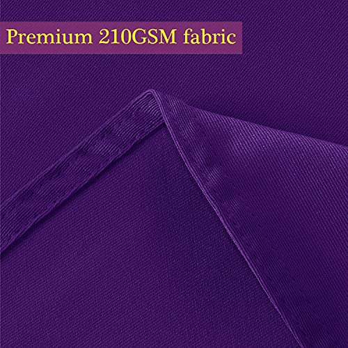 Image of Obstal 210GSM Rectangle Table Cloth, Violet, 60 x 102 Inch | Heavy Duty Water Proof Microfiber Tablecloth, Decorative Fabric Table Cover for Outdoor and Indoor Use