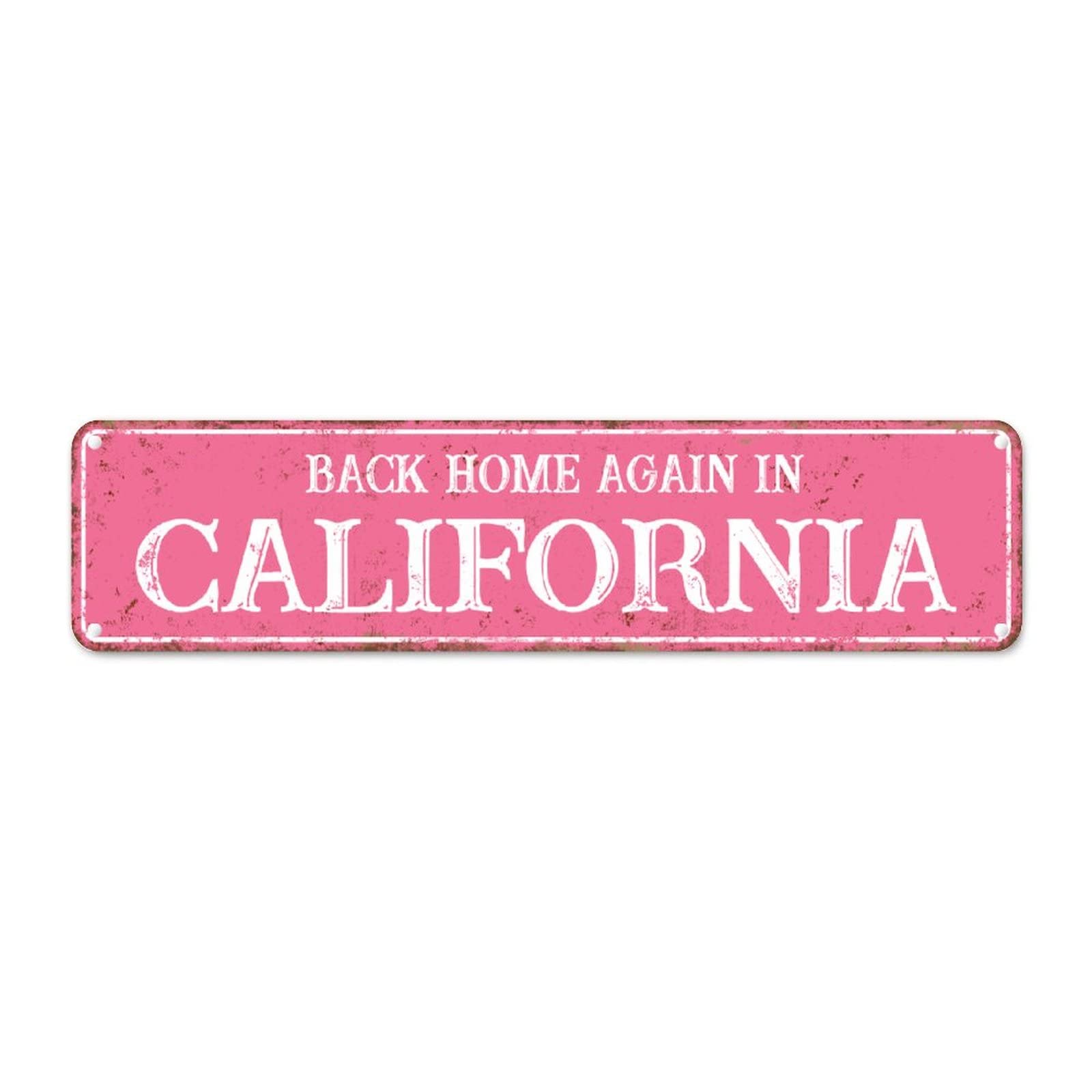 Plaque murale en métal California pour décorer votre jardin ou garage nostalgique