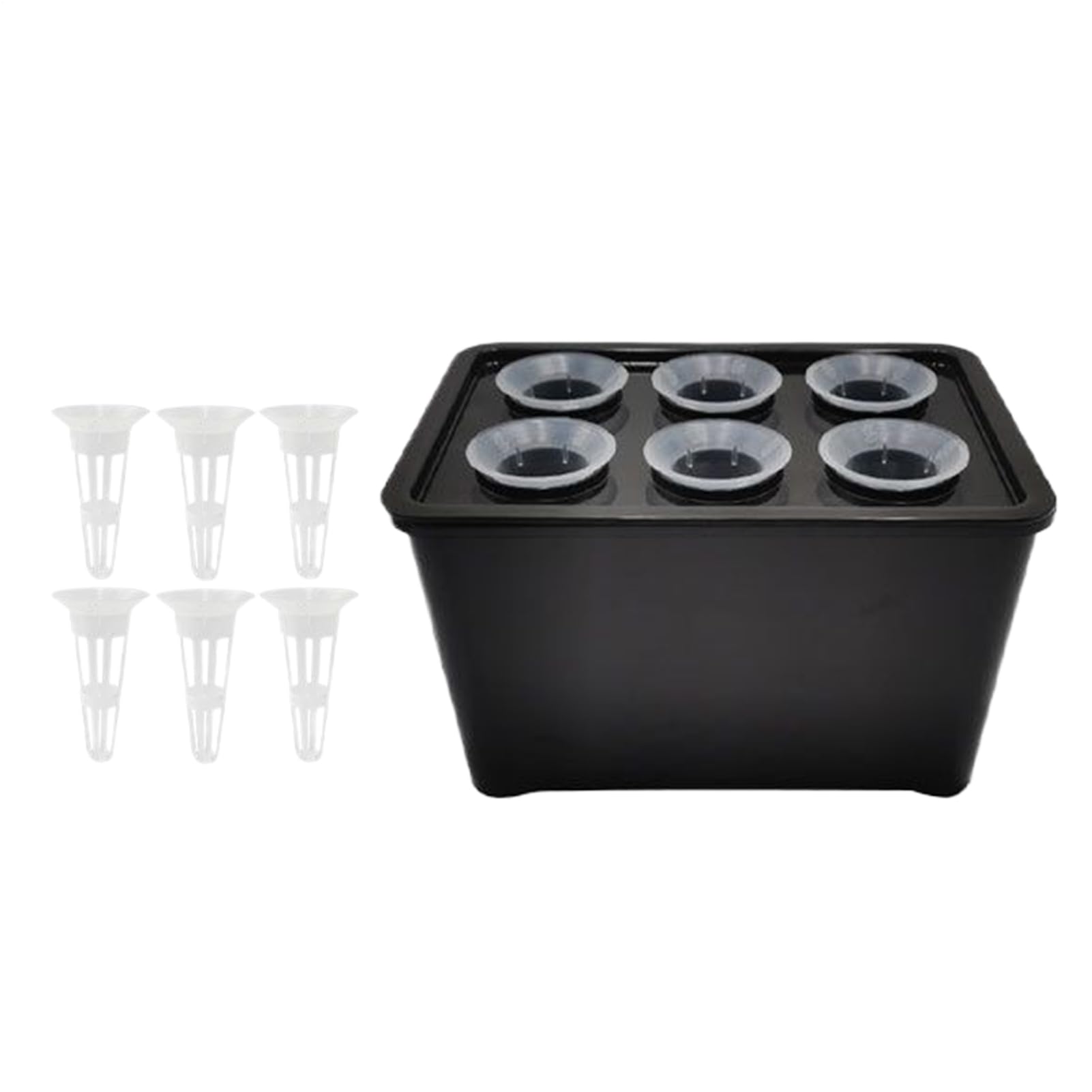 Hydroponics Growing System Kit6-Holes Germination SystemSoilless Cultivation Box | for Vegetables Flowers Fruits Indoor Outdoor Garden Greenhouse Farm Backyard Windowsill Balcony product thumbnail 2