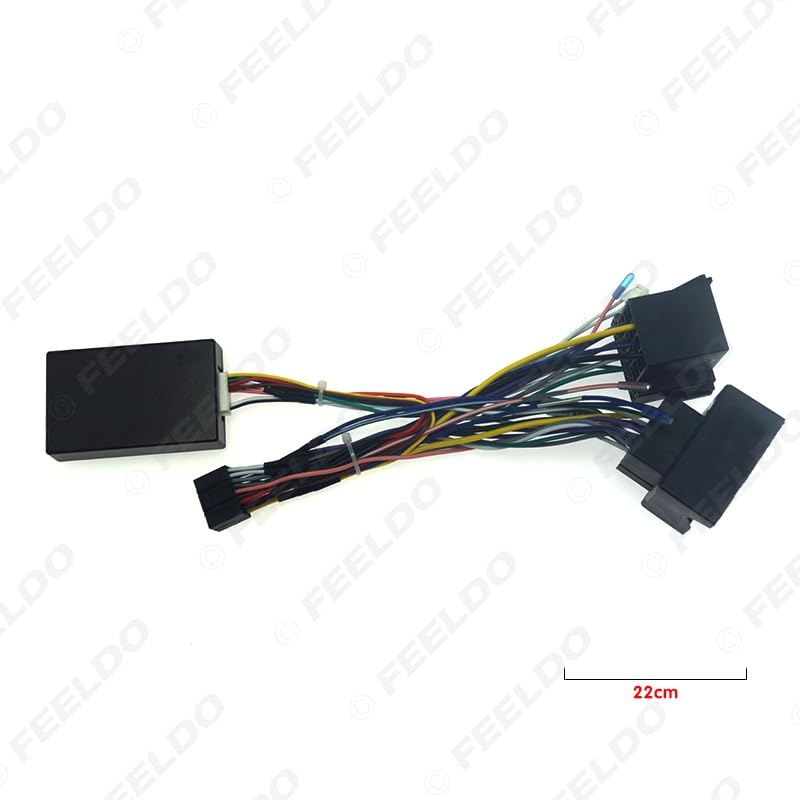 Car for Audio Raddio 16PIN Android Power Cable Adapter for Porsche Cayenne CD/DVD Player Wiring Harness - (Color Name: AB Cable-canbus Box)