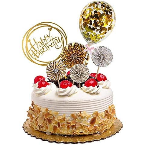 DIYASY Gold Birthday Cake Topper Kit Cover
