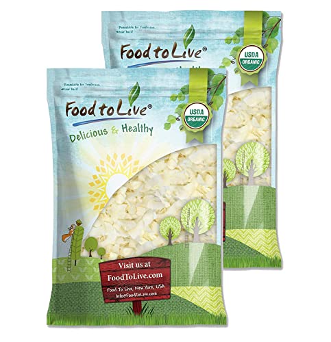 Food to Live Organic Coconut Chips, 8 Pounds - Non-GMO,