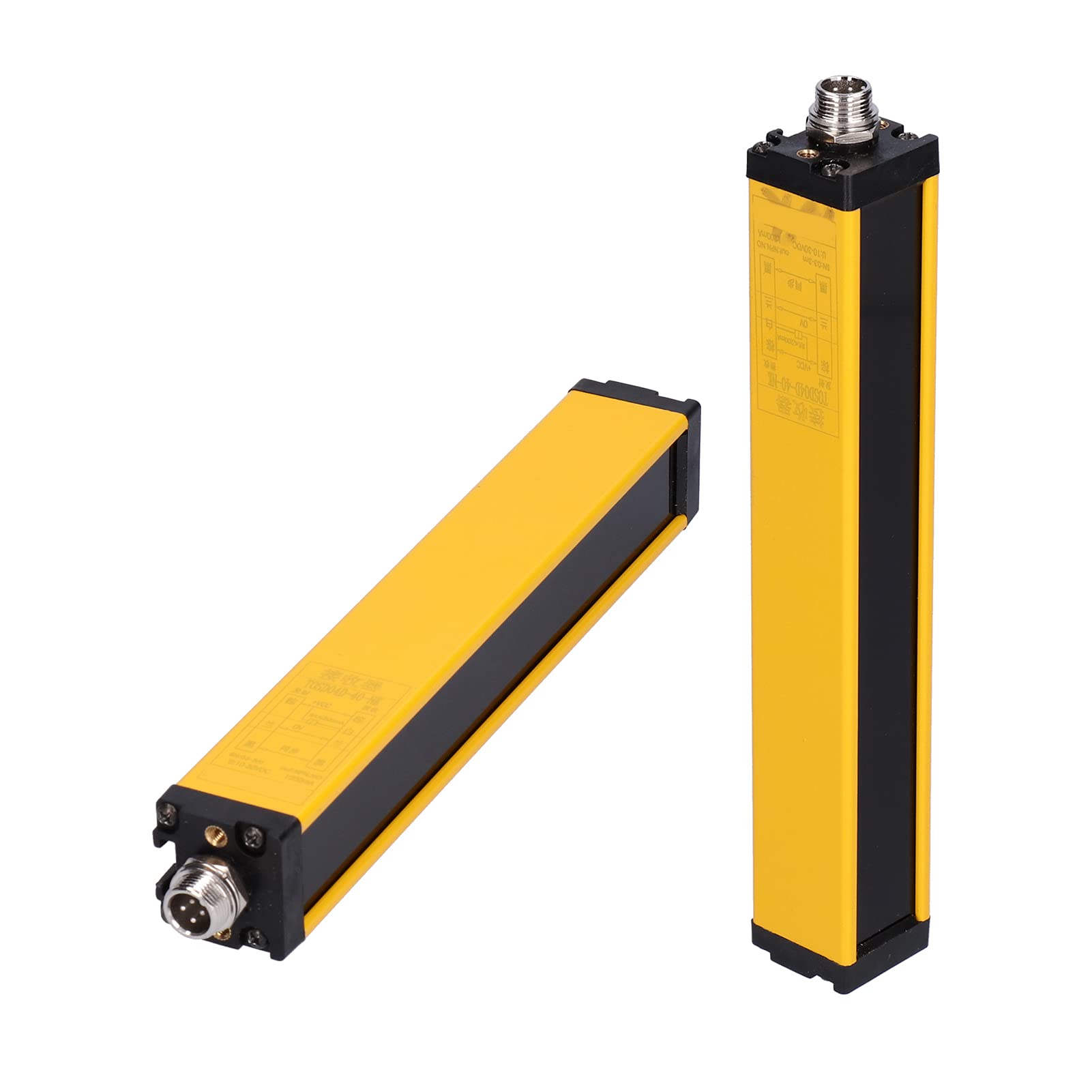 Jeanoko Dispositivo de Sensor de Cortina de Luz de Seguridad Protección Infrarroja Duradera de Aleación de Aluminio para Maquinaria Automatizada 2 X Sensores