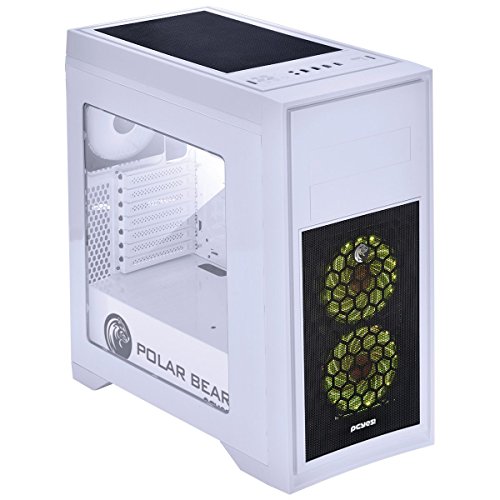 Gabinete Polar Bear com 3 Fans LED RGB Lateral em Acrílico, PC Yes, Acessórios para Computador, Bran