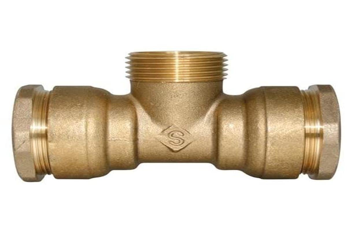 SOMATHERM FOR YOU 849-25-20S Tee Male to Centre PE25-M20/27, Grey