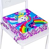 Booster Seat for Dining Table, Toddler Portable Increasing Cushion - Unicorn