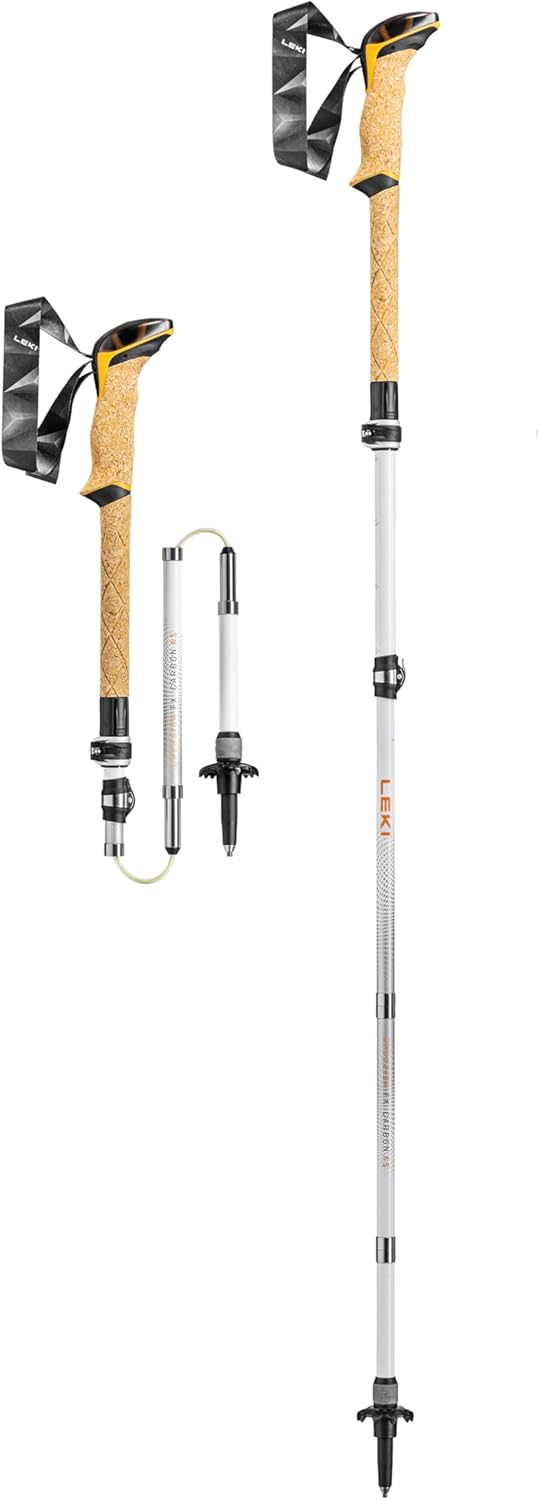 LEKI Cressida FX Carbon AS Collapsible Lightweight Walking Poles for Trekking & Hiking LEKI Cressida FX Carbon AS Collapsible Lightweight Walking Poles for Trekking & Hiking